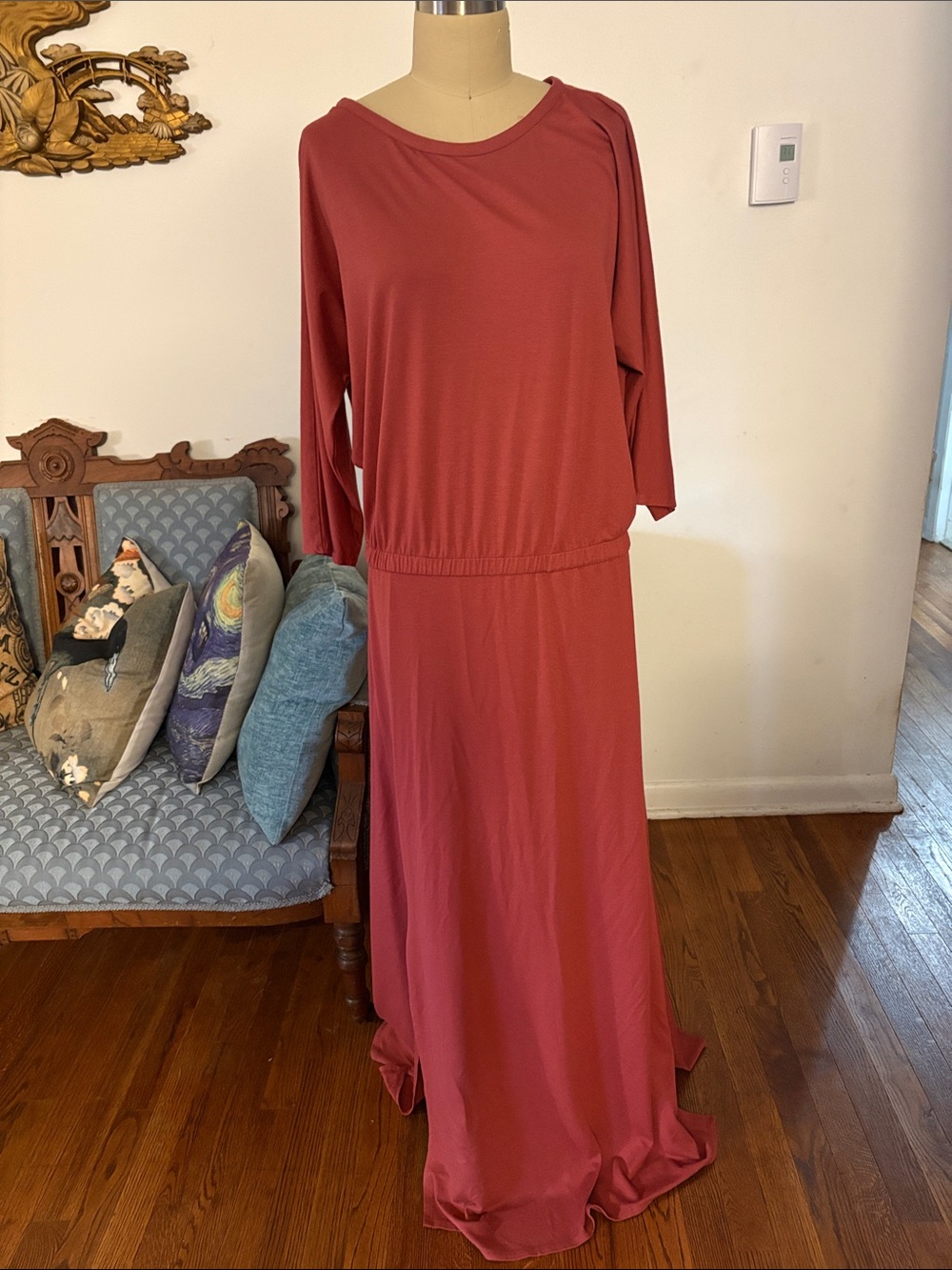 Soft Surroundings Maxi Dress in Dusty Rose Size Large
